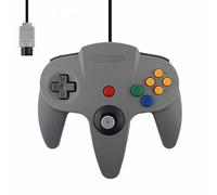 Wired Joystick Controller Gamepad For N64 Controller with USB For PC Mac Controle (Grey)