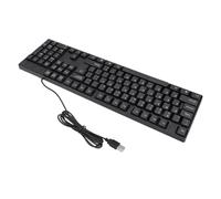 Wired Keyboard, Computer Keyboard USB Wired Gaming Keyboard K1800 Minority Language Keyboard 104 Keys 4.9ft Cable Ergonomic Design for Office (English)