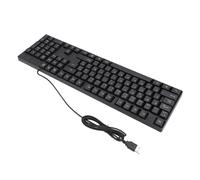 Wired Keyboard, Computer Keyboard USB Wired Gaming Keyboard K1800 Minority Language Keyboard 104 Keys 4.9ft Cable Ergonomic Design for Office (Spanish QWETZ Layout)