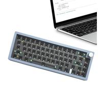 Wired Keyboard for Game - RGB Backlit Keyboard, Wired Mechanical | 67 Keys Compact Layout with Volume Knob, LED for Office Work, Room, Internet Cafe Use