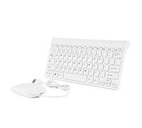 Wired Keyboard Mouse Set, Portable Ultra Slim USB Multimedia Games Office Keypad and Mice Combo, Mute Mouse for Desktop Computer Laptops small gift