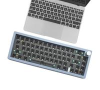Wired Keyboard - RGB Backlit, Mechanical Keys, Compact 67-Key, Multimedia Knob | for setup, PC desktop use, home office desk, streaming rooms, esports practice, casual game, content cr