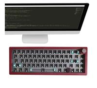 Wired Keyboard - RGB Backlit, Mechanical Keys, Compact 67-Key, Multimedia Knob | for setup, PC desktop use, home office desk, streaming rooms, esports practice, casual game, content cr