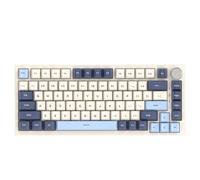Wired Keyboard With Metal Switches Multimedia Knob Macro Key Range Compatible with FPS Rush Hot-Swap RGB Effects Various Systems(Blueberry)