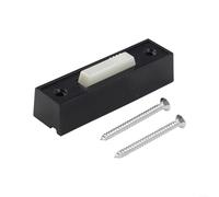 Wired Lighted Switch for Garage Door Black Push Button with Soft Green Glow