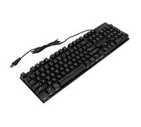 Wired Mechanical Gaming Keyboard Colorful Light Suspended Keycaps for Gamers and Office Use ABS Material 104 Keys