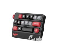 Wired mechanical gaming numeric keypad with joystick full key hot swappable, RGB backlight adjustable, macro definition customizable key functions, suitable for office games and stock trading (BLACK)