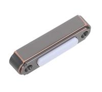 Wired Metal Door Bell Button Ps-06-br Wall Mounted Replacement | Zinc Alloy, Brown Finish, Secure Wired Connection, Wide Compatibility for Villas and Office Hallways