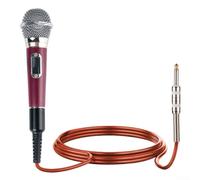 Wired Microphone for Live Streaming & Karaoke: Dynamic Metal Mic with 5m Cord, Compact Handheld Vocal Mic for PC, KTV, Public Speaking, Conference, Purple(Purple)