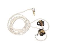 Wired Monitor Earbuds, Detachable Cable for Musicians Stage Monitoring, | Detachable White Line Connector, High Resolution Earphone for Singers, In Ear Headset