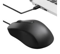 Wired Mouse - ABS 10.9×6.5cm | Computer Mouse with Type-C USB Connector, Quiet, Ergonomic Design for Work, Study & Play, Wired Gaming Mouse | Office, Home Use