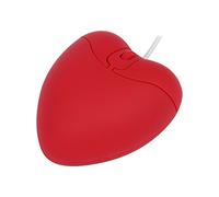 Wired Mouse Cute Red Love Heart Mice, Silent Portable Lightweight USB Girly Optical Corded Mice for Chromebook PC Laptop Mac Computer Desktop Notebook Kids Girl Women Office Work School Travel Gift