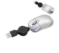 Wired Mouse Mini Small Travel Mice with Retractable Cable Portable Compact Pocket Tiny Handheld Little Optical USB-A Mouse for Laptop PC Computer Macbook Kids Girl Boy Women Men Small Hands Gift