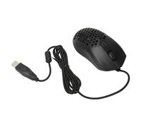 Wired Mouse, RGB Backlit Office Mouse 4.9ft Cable for School (Black)