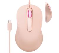Wired Mouse | Universal Mouse for Computer Type C for Laptop Tablet, Phone, 1000 DPI ABS 10.9 x 6.5 x 3.8 cm | 1.5 m Cable Plug & Play Ergonomic Adaptability for Home Use in the Office