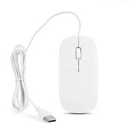 Wired Mouse, USB 3.0 Wired Optical USB Desktop Mouse, 1000 DPI Scroll Wheel Silent Optical Mice for Computer, Universal Slim & Compact Usb Mice Compatible with Laptop Pc Mac Gaming & More (White)
