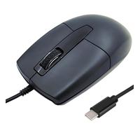 Wired Mouse USB C Low Noise Click Optical Type-C Mice with 1.5 m Cable 1000 D-PI 3 Buttons Ergonomic Mouse for Right and Left Handed Users for PC Computer Laptop Desktop Notebook Mac Mobile Phones