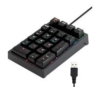 Wired Number Pad | Keyboard Extension 17-Key - Plug-In Computer Number Keypad - for Laptop PC Desktop Financial Accounting Programmers Bookkeepers