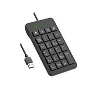 Wired Number Pad, USB 23 Key Numeric Keypad Financial Accounting Keyboard Office Accessories for Laptop, PC, Computer