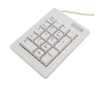 Wired Numeric Keypad, 17 Keys Comfortable in The Hand Quiet Ergonomic Black Axes Numeric Keypad, Quiet Keys Reduce Stress Soft Touch for Office Accounting Financial Supermarkets