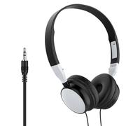 Wired Over Ear Headphones - Foldable Noise Cancelling Headset for Computer PC Compatible with Tablet Cell Phone | Chat Music Movies Office Work Travel Study Entertainment