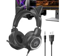 Wired PC Headset - Noise-Canceling With Microphone - Wired Computer Game Headset - Designed To Improve Your Audio Experience With Its Noise-canceling Microphone, Providing Clear Communication During G