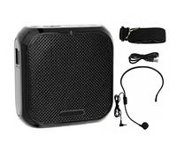 Wired Rechargeable Voice Amplifier, Portable Mini Lightweight Wired Microphone with Lavalier Lapel Mic and Waistband for Teacher Classroom Outdoor Lectures Teaching Tour Guides