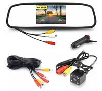 Wired Reversing Camera Kit 4.3 inch Car AHD LCD Rear View Mirror Monitor