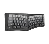 Wired RGB Backlit Gaming Keyboard, Ergonomic V Shaped Compact 69 Key Mechanical Feel Membrane Keyboard with Detachable Type C Cable, for OS X for IOS for PC Laptop