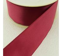 Wired Ribbon Single Sided Satin 60mm 40mm 25mm Wide Bow 17 Color 2 4+ Meter 865D, 38mm Burgundy Wine, 2 Metres