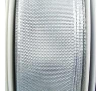 Wired Ribbon Taffeta Textured 25mm 40mm Great for Bows 25 Color 1 2 4 Meter 849D, 021 Silver Grey, 40mm 4m