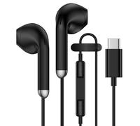 Wired Samsung Earbuds USB C Headphones for Samsung Galaxy A17 5G A16 A56 A36 A35 S25FE S25 Ultra S24FE S23,In-Ear USB C Earphones Wired Ear buds with Microphone for iPhone 17 Pro Max Air 16e 16Plus 15