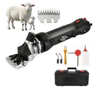 Wired Sheep Shears 850W - Electric Sheep Clippers with 6-Speed Adjustable, Professional 13-Tooth Steel Blades, Lightweight Design for Sheep, Goats, Alpacas & Livestock Black