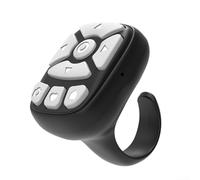 Wired Smart Phone Auto Clicker and Camera Shutter Remote Control with Compatibility and E Reader Features (Black)