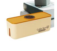 Wired Storage Box | Cable Management Box | Stripe Power Organizer | Cell Phone Cord Organizer | Home Organization, Non-Slip Charger Storage Case, Creamy, Se référer au descriptif, Refer to description