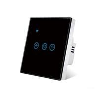 Wired Touch Control Dimmer Switch For Tuya, Efficient Management Of LED Lights With Remote Access AC 100 240V(Black)