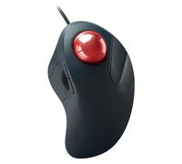 Wired Trackball Mouse, Ergonomic Comfort Design Reduces Muscle Strain, Precision and Smooth Tracking, Easy Index Finger Control, Compatible for PC, Laptop, Windows, Mac-Red