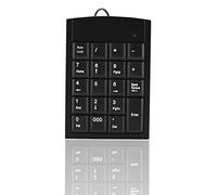 Wired USB Numeric Keypad with 18 Keys Slim Mini Number Pad for 7/8 / 9/10, for LINUX, for Android, for IOS