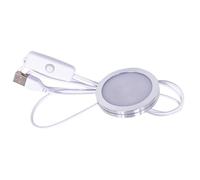 Wired Washer Light - 6x6x0.8 Cm, USB Power Disk, Metal Housing, Mounting Accent | Compact Thickness Design Providing Uniform Glow In The Interiors
