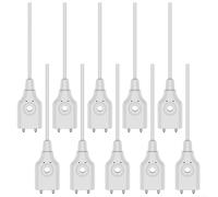 Wired Water Leak Detection Sensor Replacement Cable for Smart Water Sensors with Alarm Compatibility, Designed for Use in Basements, Garages, and Plumbing Areas (10pcs)