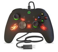 Wired Xbox One Controller, USB Steam PC Game Remote with LED Color Light, Programming Buttons, Audio Jack, Turbo Button, Compatible Xbox-one Gamepad need to Upgraded by Yourself (Scorpion)