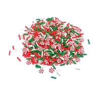 Wiredock 100g Christmas Resin Flatbacks Slime Accessories Clay Sprinkles Decoration Slime Charms Filler DIY Slime Supplies Fake Candy Chocolate Cake Dessert Mud Particle Scrapbook Phone Case Sli-12