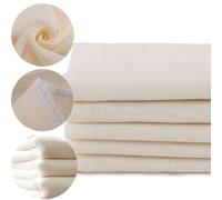 Wiredock 5 Pack Cheesecloth Reusable for Straining, 100% Unbleached Pure Cotton Muslin Cloths, Soft Square Cheese Clothes Weave Fabric Filter for Straining, Cooking, Baking|SH110
