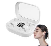 Wirefree Earbuds - 2 in 1 Clip On Earbuds with Noise Cancelling, Ergonomic Comfort, LED Display Headphones with Long Battery Life | Sports Headphones for Workout,