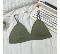 Wirefree Ice Silk Bralette Thin Cup Back Closure
