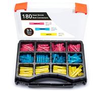 Wirefy 180 PCS Heat Shrink Butt Connectors Kit - Marine Grade - 22-10 AWG