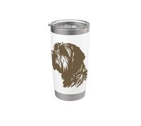 Wirehaired Pointing Griffon - Brown Silhouette Stainless Steel Insulated Tumbler