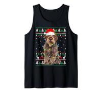Wirehaired Pointing Griffon Dog Christmas Ugly Sweater Xmas Tank Top