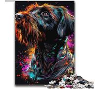Wirehaired Pointing Griffon Dog Jigsaw Puzzles for Teenagers 2000 Jigsaws, Staycation Kill Time Every Piece Is Unique - Challenging Family Fun Game (70x100cm)