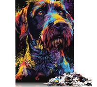 Wirehaired Pointing Griffon Dog Puzzles for Adults 1000 Pieces Puzzles for Adults & Teenager Age 12 Years Up Christmas Eve Gifts 1000pcs (75x50cm)